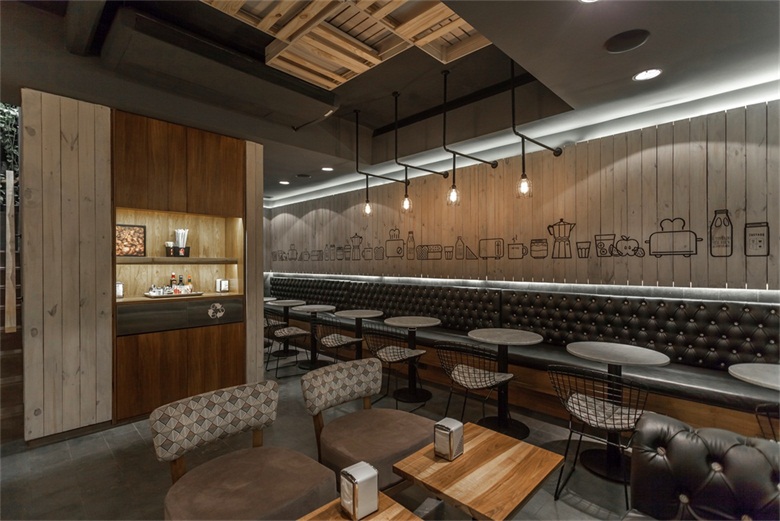 loft風格咖啡廳設計