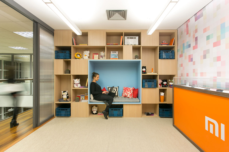 辦公空間,巴西辦公室設計,小米辦公室,空間公司辦公室設計,小米科技辦公空間