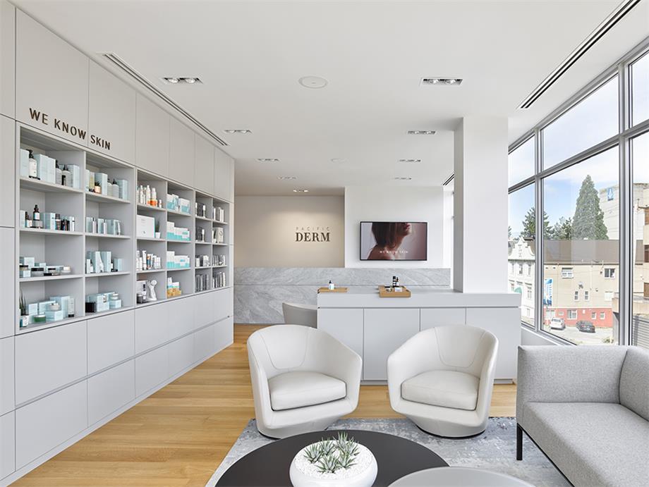 商業空間,美容空間,美容院設計,白空間,皮膚護理中心