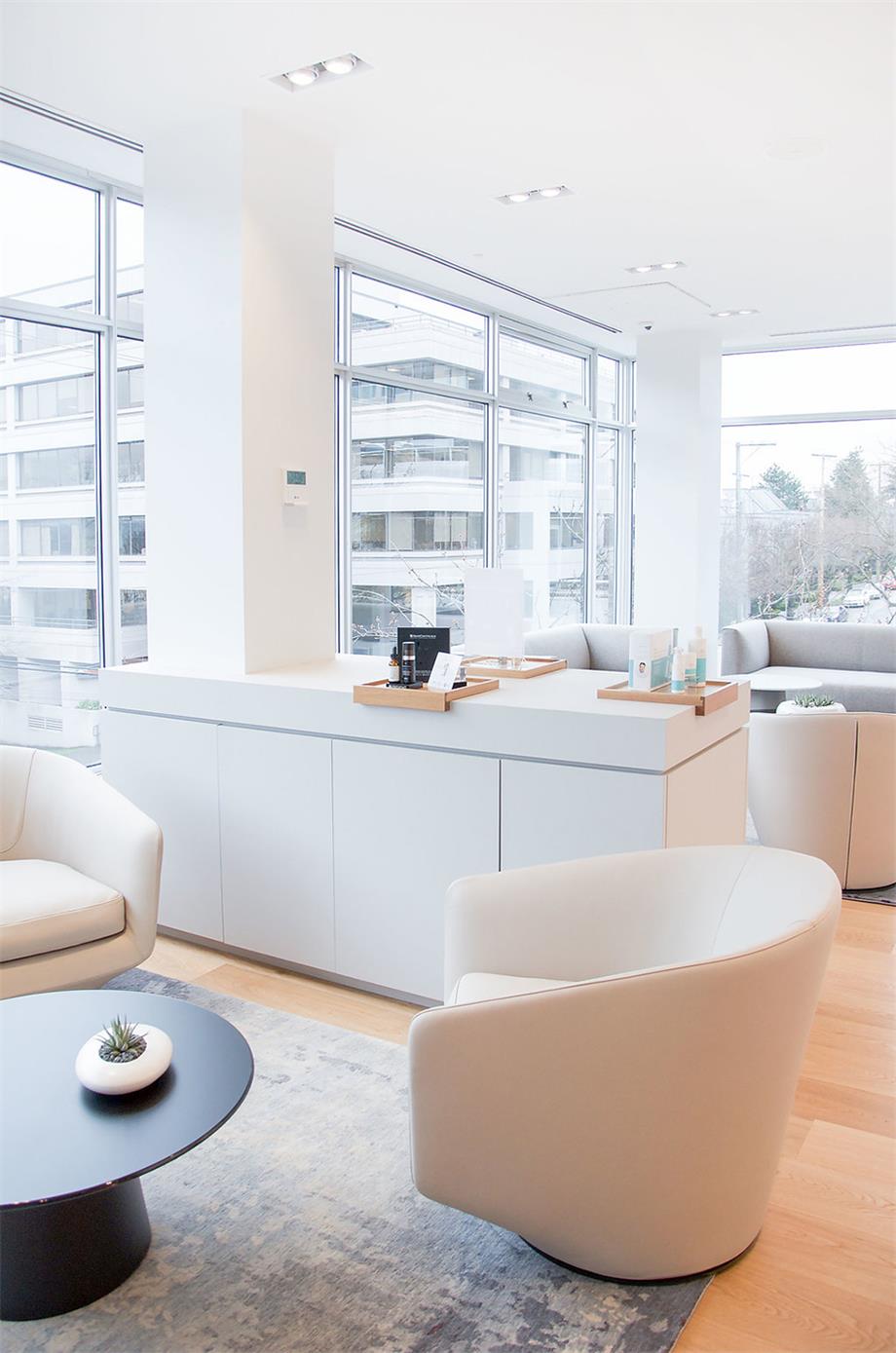 商業空間,美容空間,美容院設計,白空間,皮膚護理中心