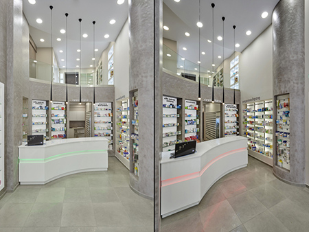 創意藥房設計，LOFT風格藥房設計