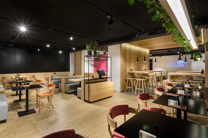 餐飲空間,烏克蘭餐廳設計,日式料理餐廳,簡約主義