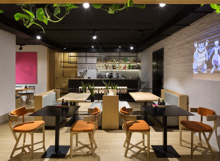 餐飲空間,烏克蘭餐廳設計,日式料理餐廳,簡約主義