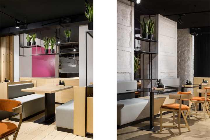 餐飲空間,烏克蘭餐廳設計,日式料理餐廳,簡約主義