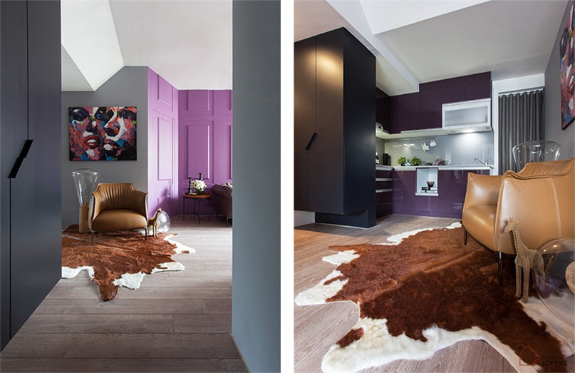 台北49平米開放式混搭風老公寓改造