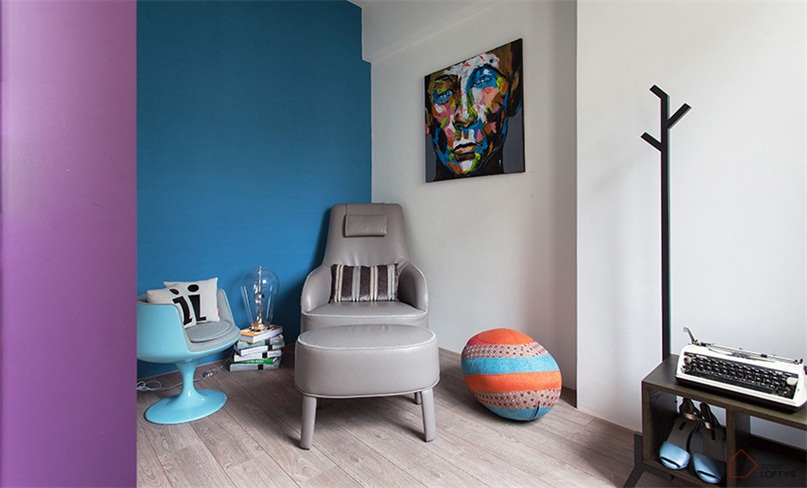 台北49平米開放式混搭風老公寓改造