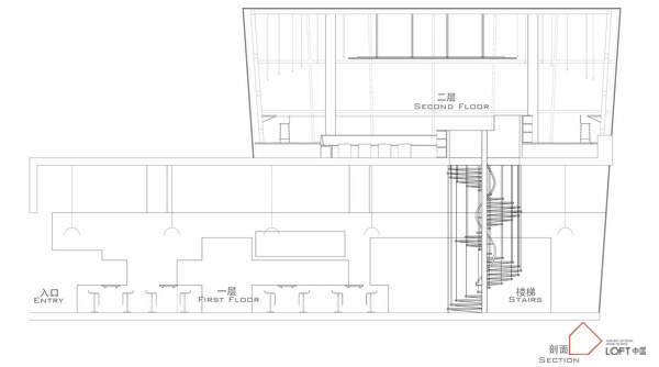 北京loft風格咖啡廳設計