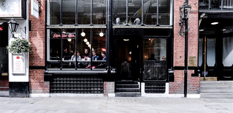 餐飲空間，倫敦咖啡館設計，探店，咖啡廳設計，早午餐