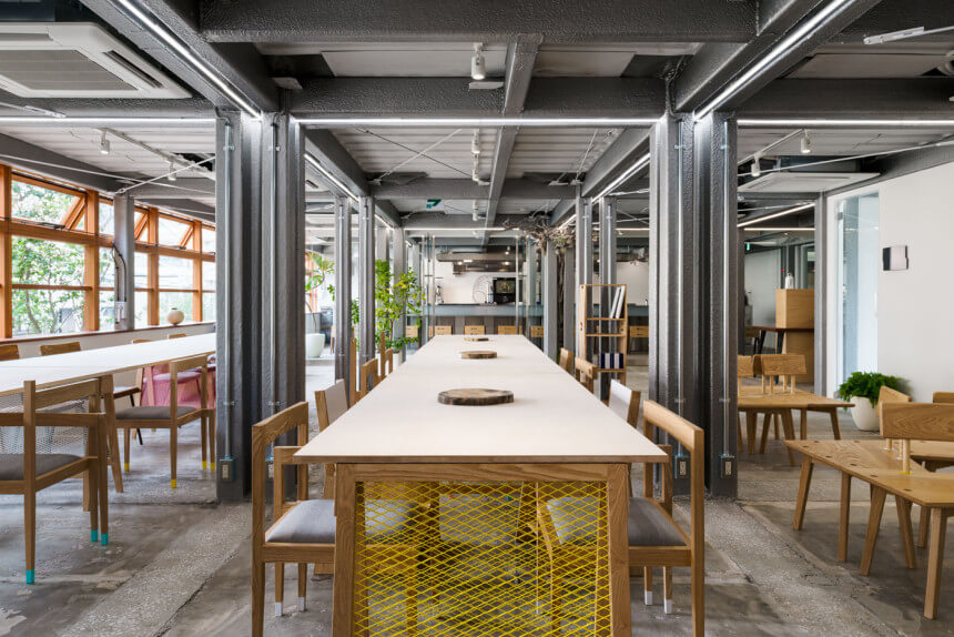 聯合辦公空間,日本辦公室設計,倉庫改造,辦公空間