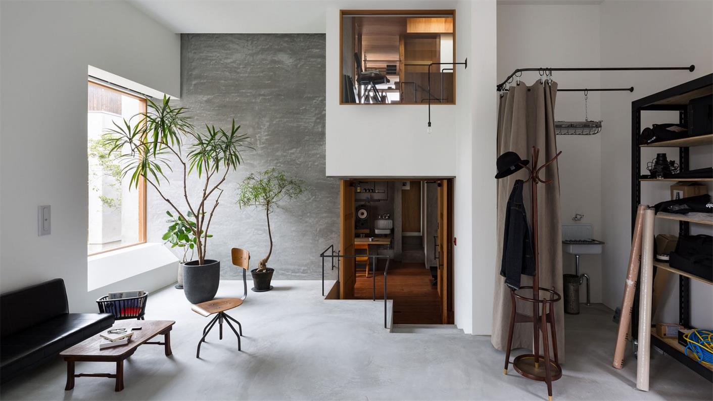 日本住宅設計,攝影工作室兼自住宅設計,住宅改造設計,極簡風格住宅設計,住宅空間