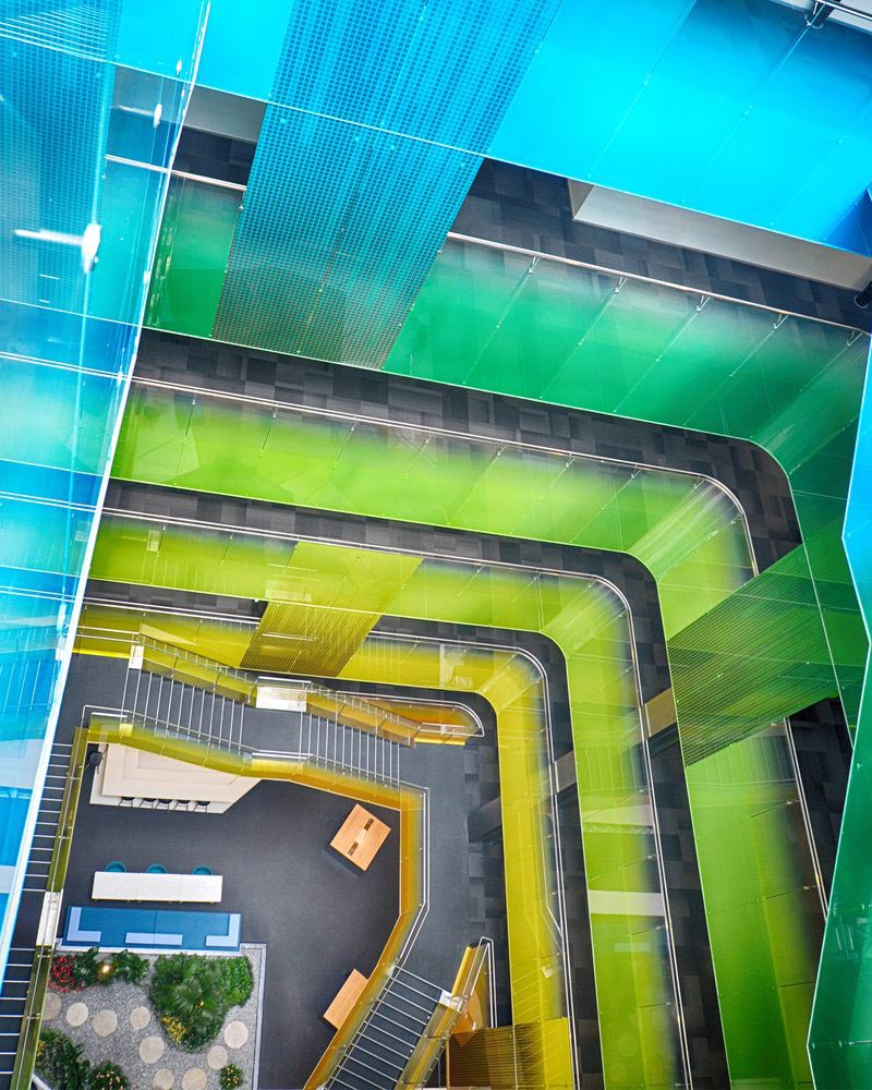 蘇州微軟研發中心,蘇州辦公室設計,現代風格辦公室設計,彩色風格辦公室設計,科技公司辦公室設計