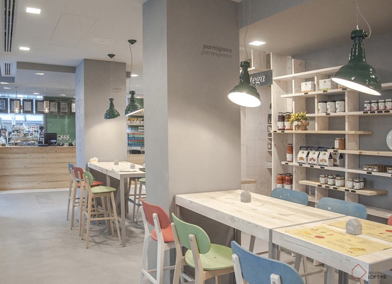 清新風格餐廳設計