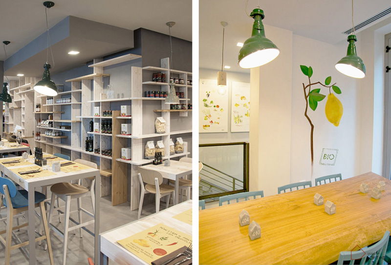 清新風格餐廳設計