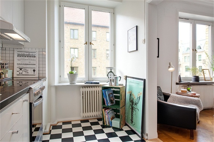 瑞典44平米單身公寓