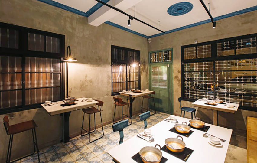 火鍋店設計,商業空間,餐飲空間,工業風,建築改造