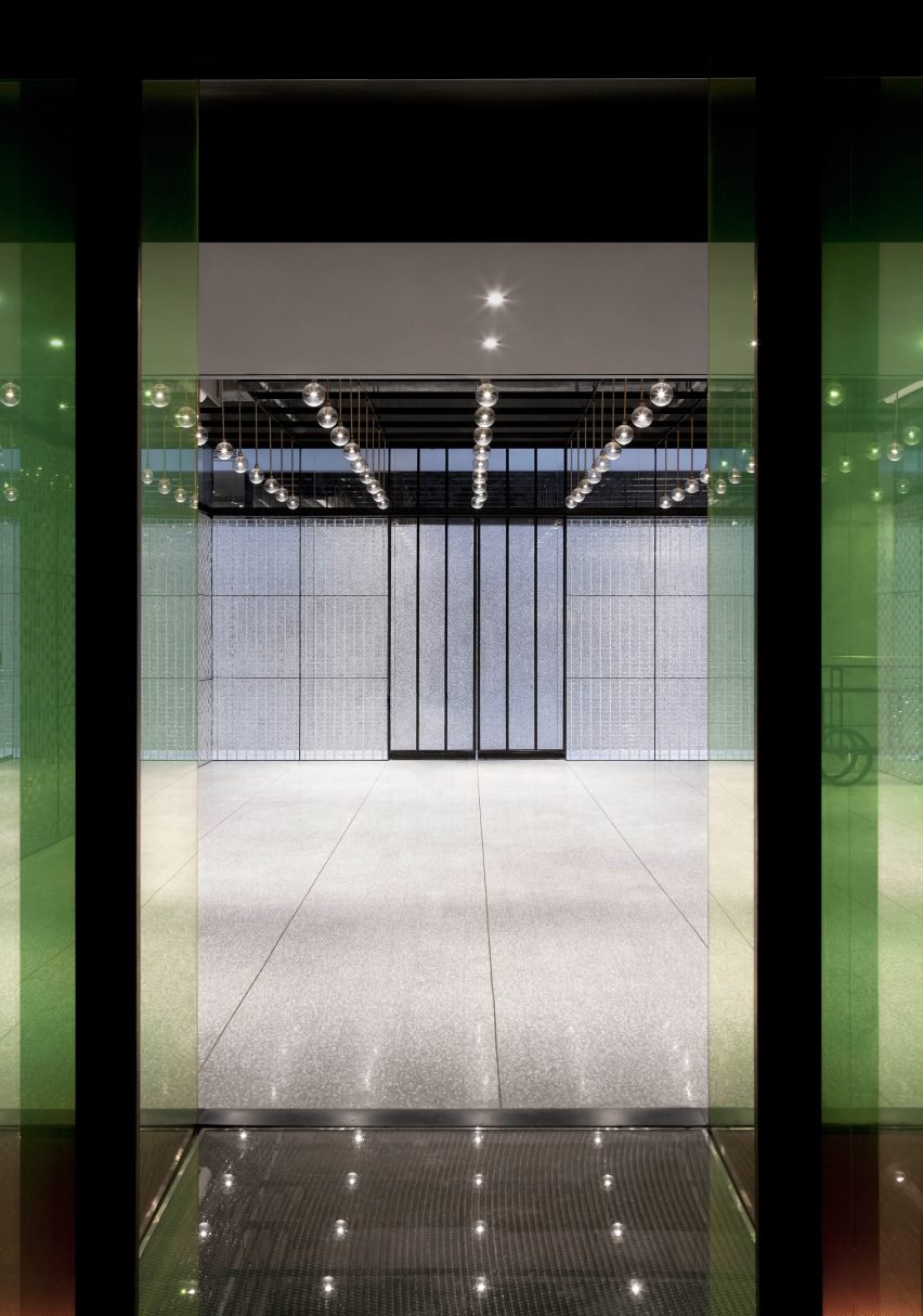 如恩設計,Bei Space,北京瑜舍酒店,多功能會議廳設計,玻璃磚材質