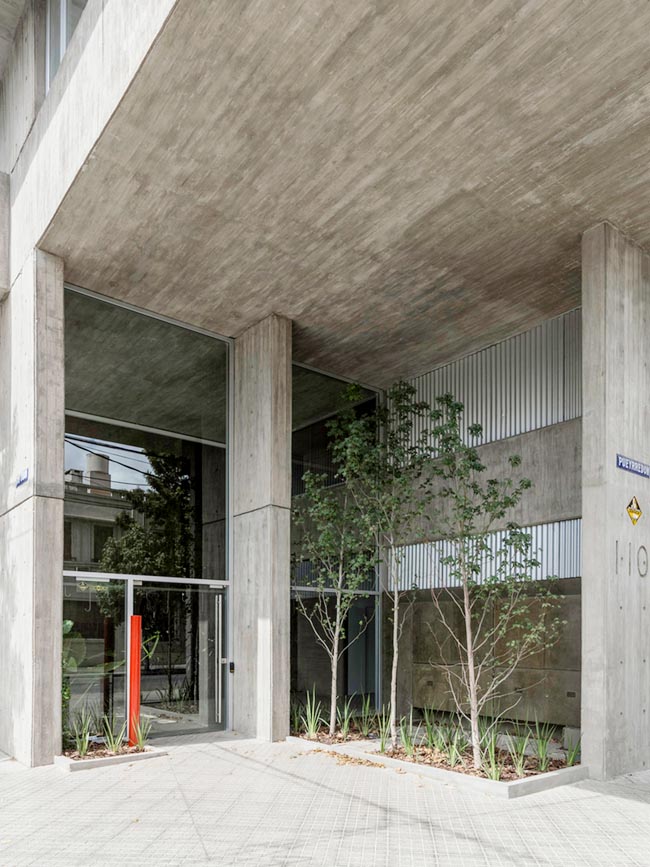 住宅空間,青年公寓設計,商業空間,阿根廷Pueyrredón 1101 Building,清水模