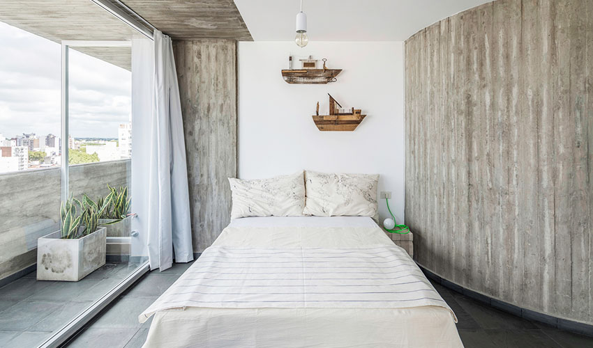 住宅空間,青年公寓設計,商業空間,阿根廷Pueyrredón 1101 Building,清水模