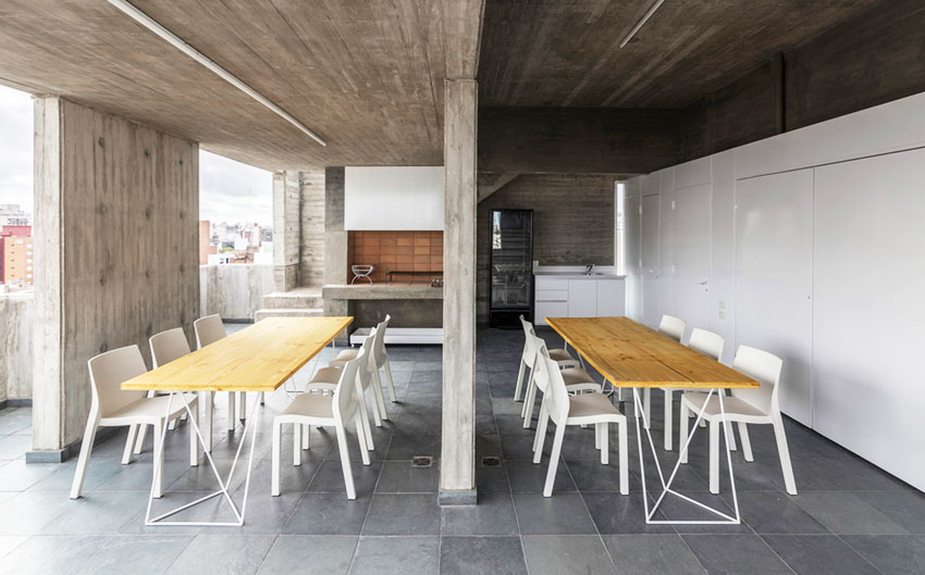 住宅空間,青年公寓設計,商業空間,阿根廷Pueyrredón 1101 Building,清水模