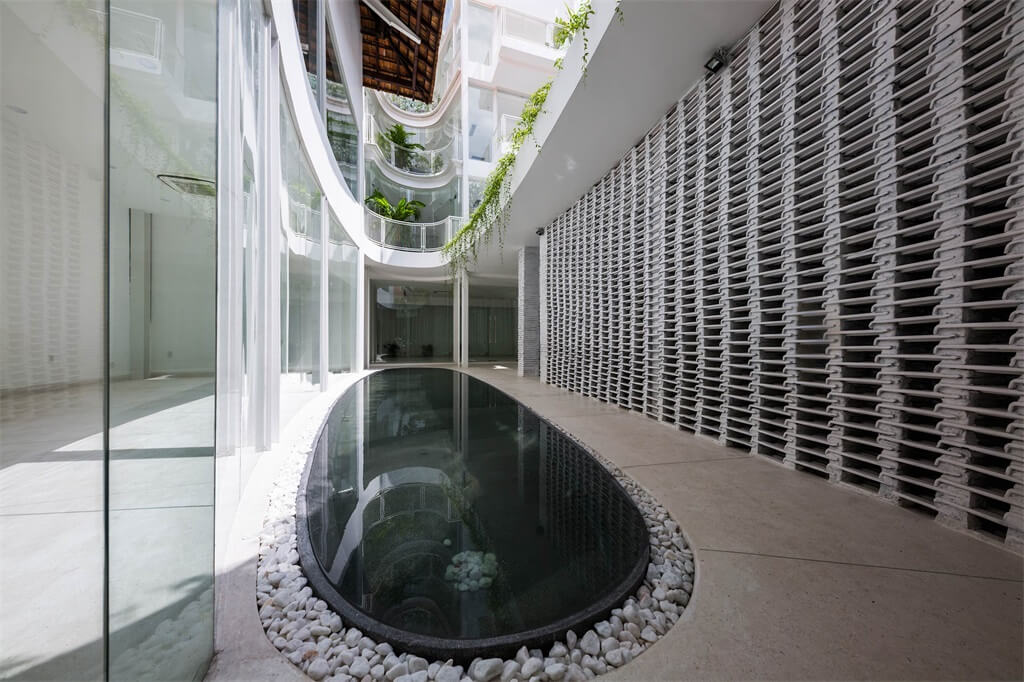 住宅空間,改造空間,聯排屋改造,越南住宅空間,現代風格住宅設計