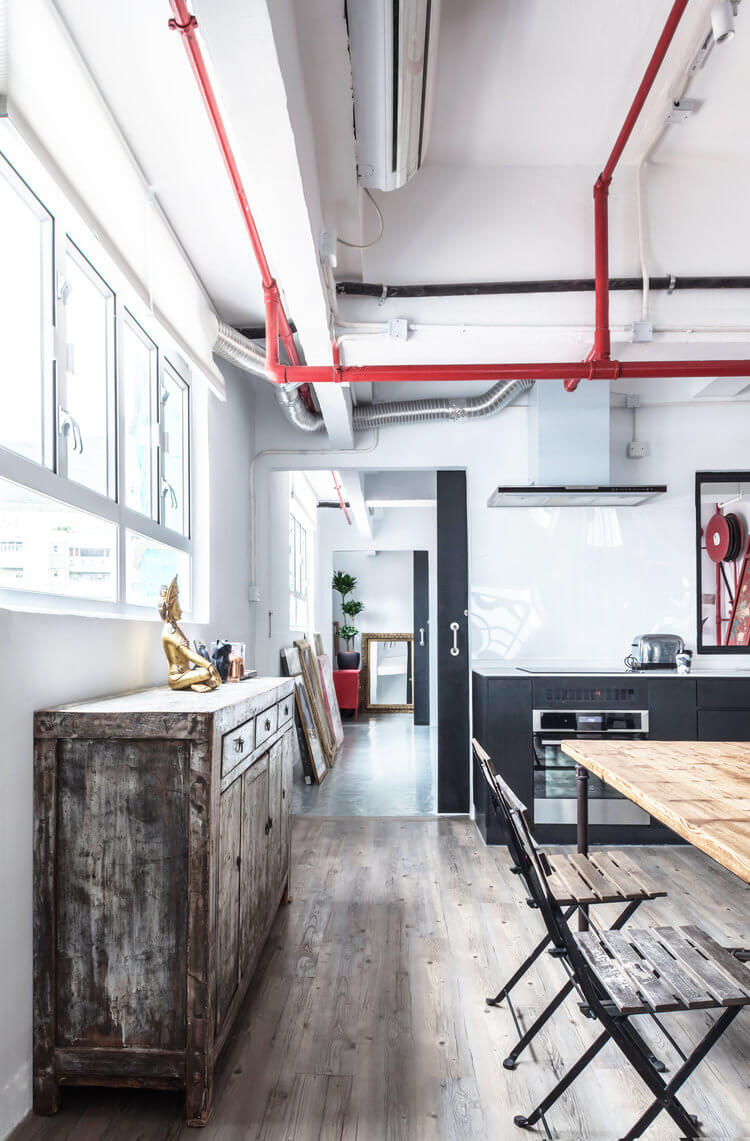 住宅空間,工業風住宅設計,建築改造,舊倉庫改造設計,loft工業風住宅