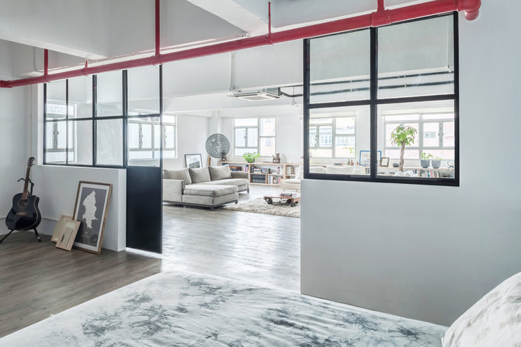 住宅空間,工業風住宅設計,建築改造,舊倉庫改造設計,loft工業風住宅