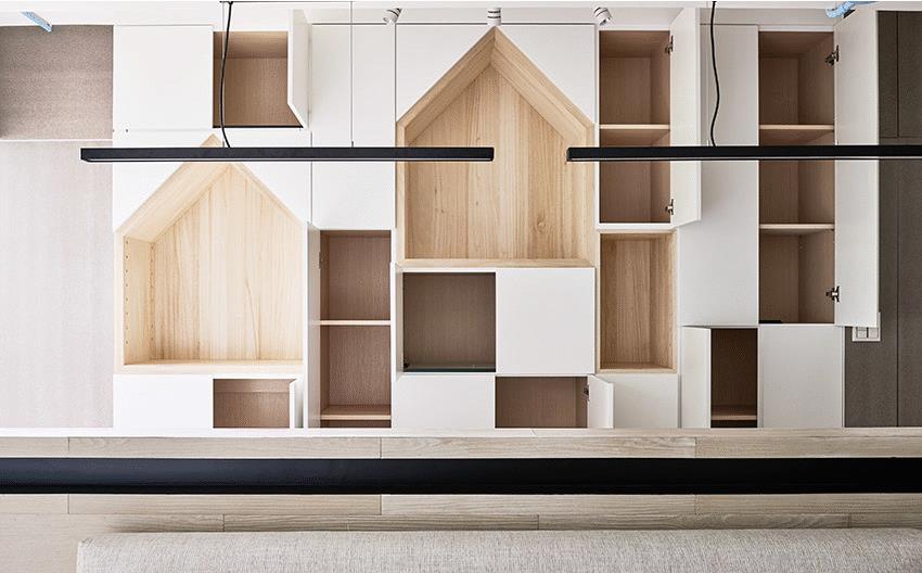 132平米住宅設計,住宅翻新設計,132平米住宅改造設計,北歐風格住宅設計,老房改造