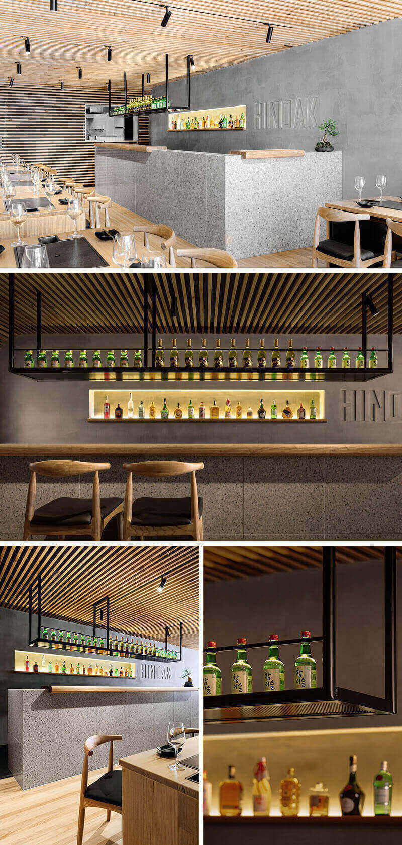 商業空間，餐飲空間，日式風格餐廳，韓國燒烤餐廳設計，木元素