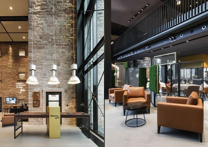 商業空間,酒店空間,建築改造,監獄改造酒店,工業風