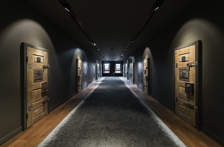 商業空間,酒店空間,建築改造,監獄改造酒店,工業風