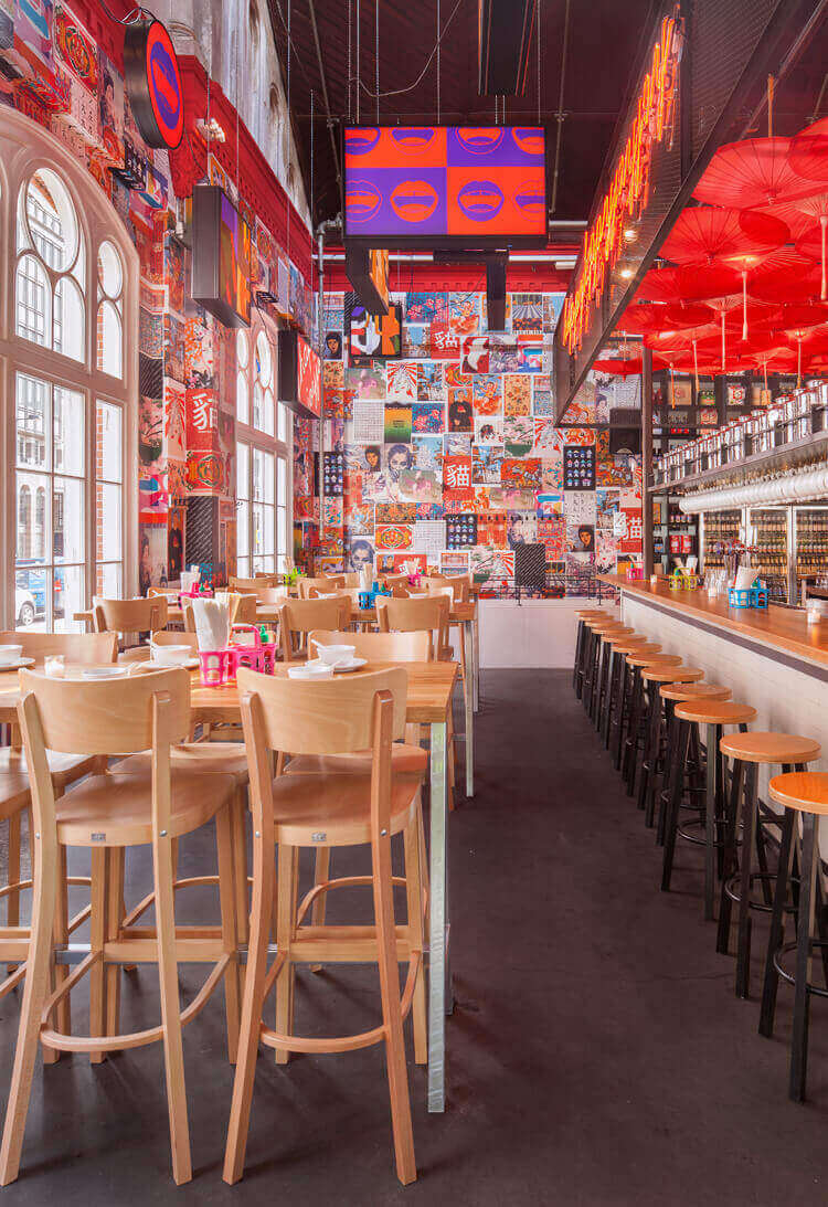 亞洲風格餐廳設計,商業空間,餐飲空間,阿姆斯特丹,幸福快樂餐廳
