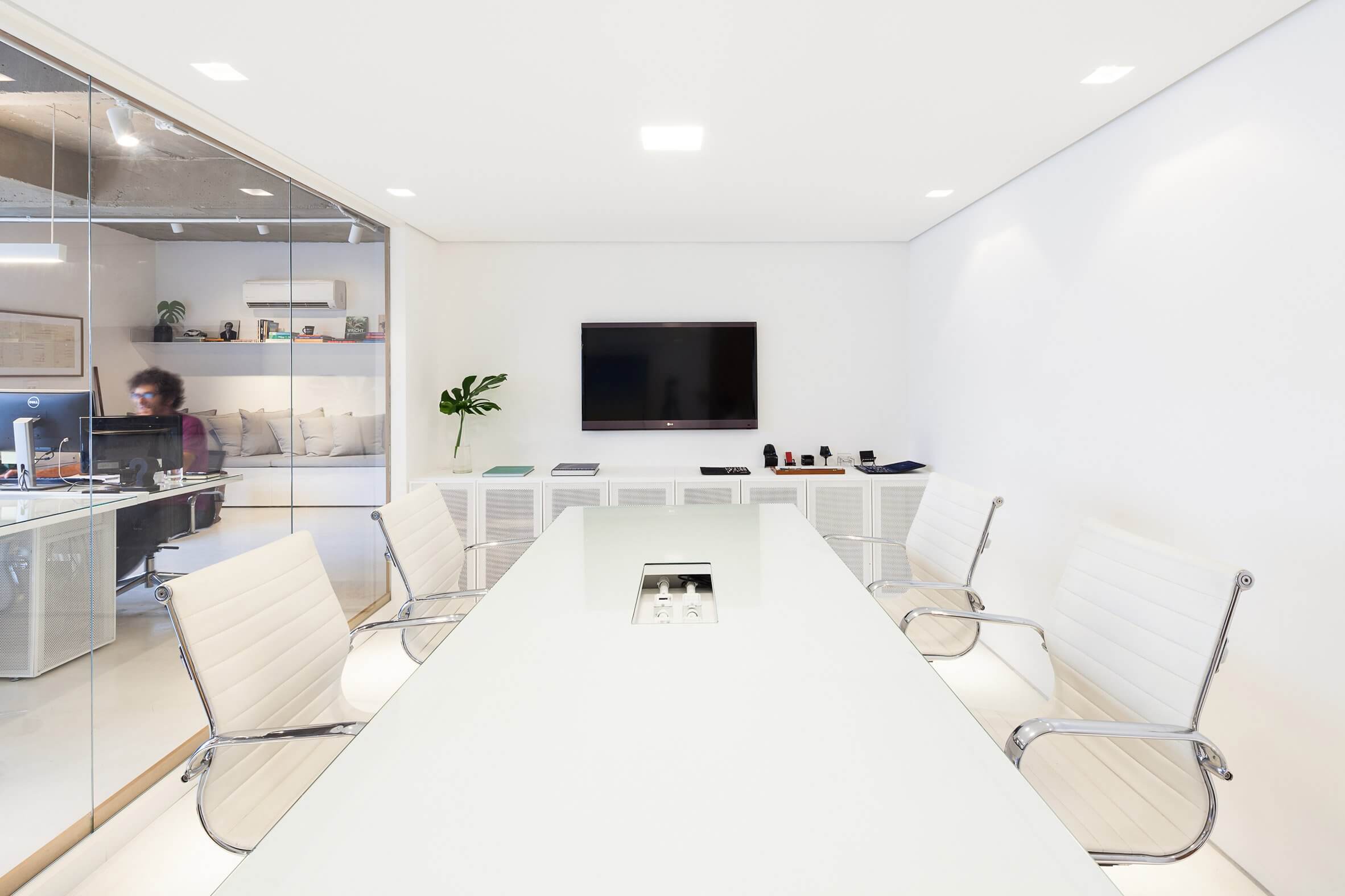 辦公空間,工作室設計,建築師工作室,會議盒子,聖保羅,現代風格
