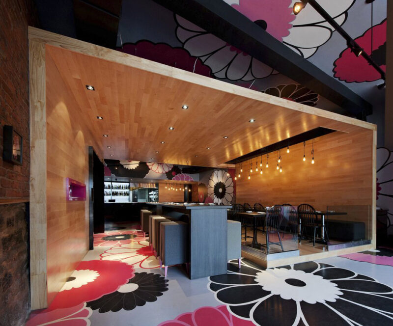 蒙特利爾Kinoya日式酒館設計