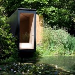 英國漢普郡池塘冥想小屋