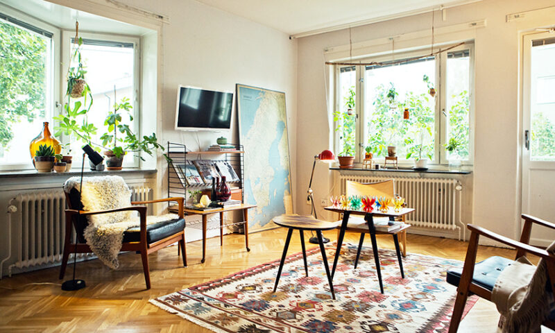 瑞典北歐複古公寓設計