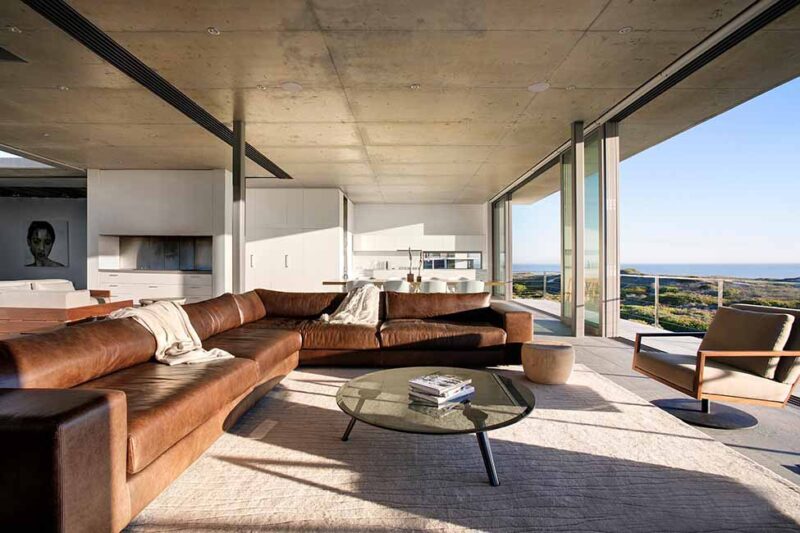 南非混凝土格調的海灘私人住宅