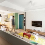 大直75平繽紛鄉村風老屋翻新