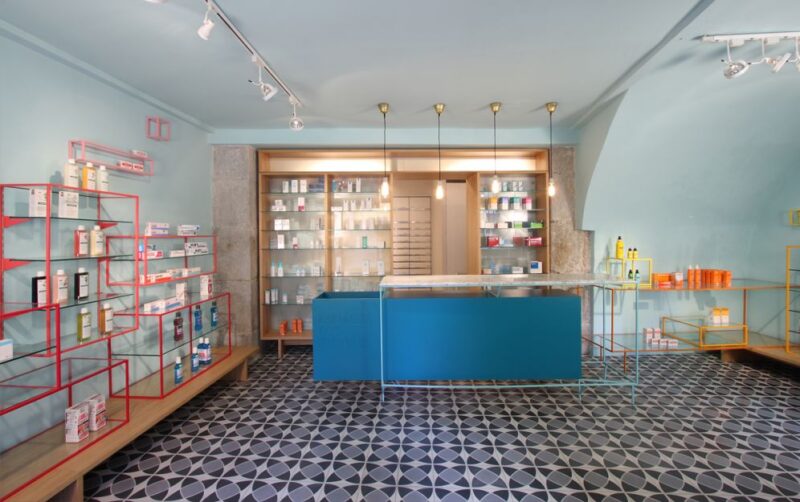 馬德裏de los Austrias藥店設計
