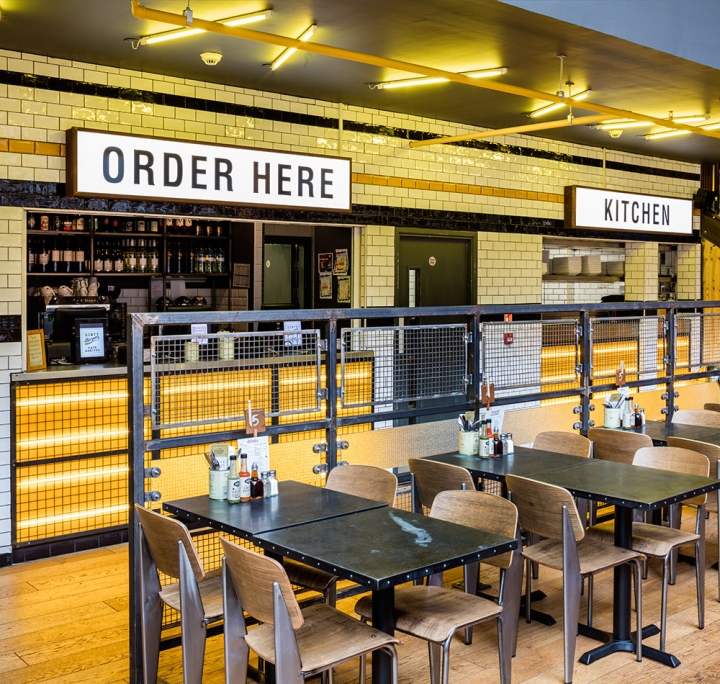 格拉斯哥創意工業風漢堡店設計，格拉斯哥創意工業風漢堡店設計