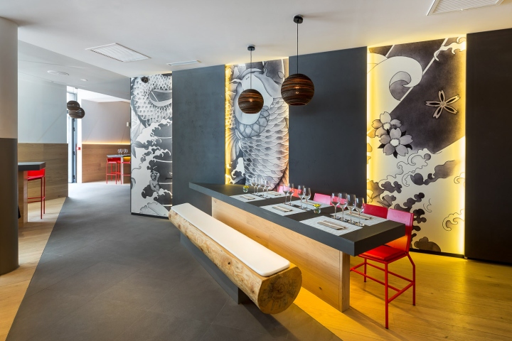 創意現代風日式餐廳設計，創意現代風主題餐廳設計