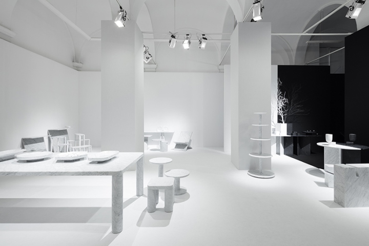 米蘭Marsotto Edizioni展廳設計,極簡風展廳設計