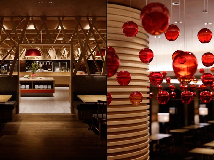 日本簡約自助餐廳設計，自助餐廳設計