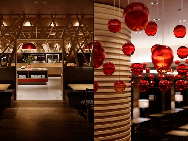 日本簡約自助餐廳設計，自助餐廳設計