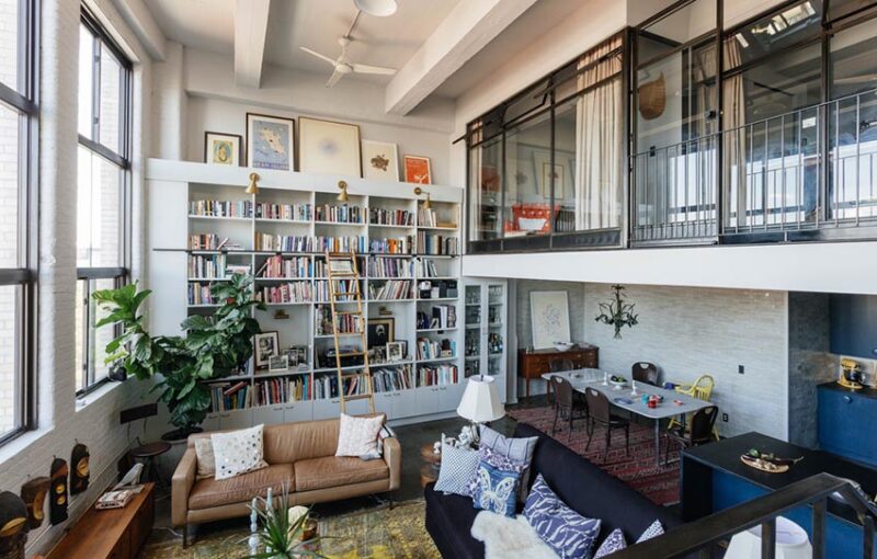 以書為牆，紐約LOFT公寓設計