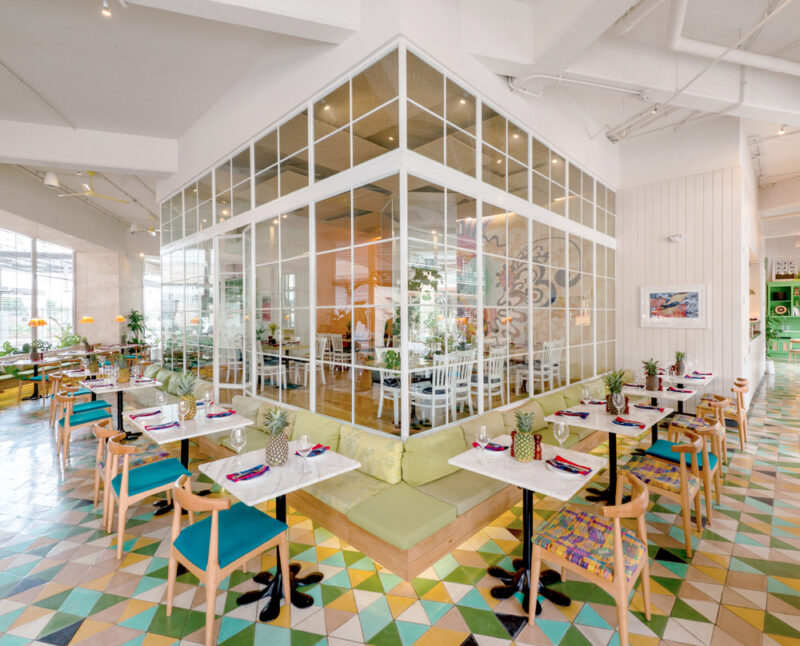 清新、歡快的餐飲空間