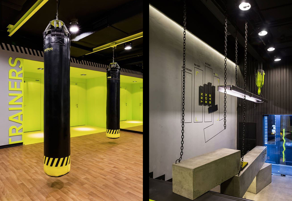 健身館設計，室內設計，健身房設計，LOFT風格健身房設計