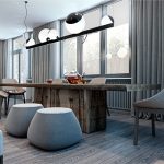 基輔冷色調的現代公寓