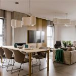 波蘭柔和色彩的現代公寓