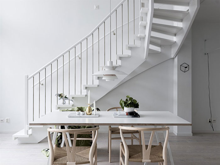 北歐設計,白色公寓設計,廢棄的工業工廠改造設計