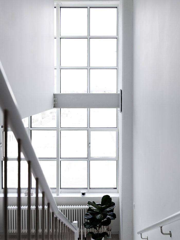 北歐設計,白色公寓設計,廢棄的工業工廠改造設計